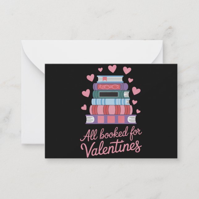 Reading Teacher All Booked for Valentine's Day Card (Front)