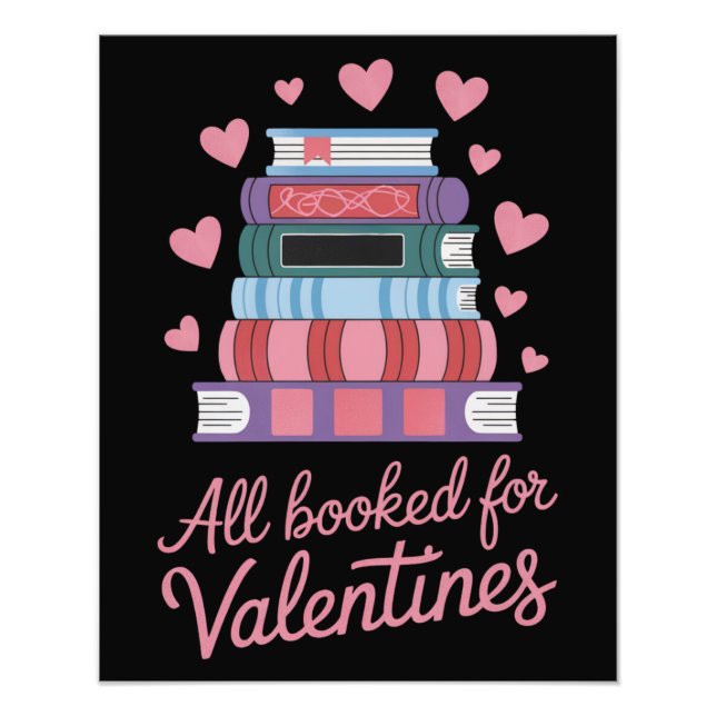 Reading Teacher All Booked for Valentine's Day Photo Print (Front)
