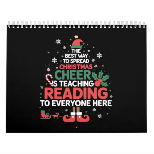 Reading Teacher Christmas Elf Xmas Cheer  Calendar