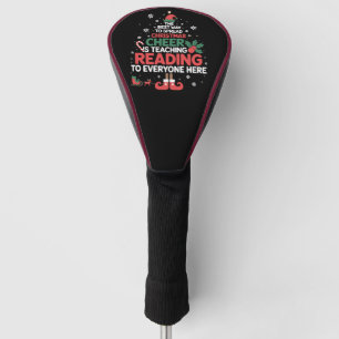 Reading Teacher Christmas Elf Xmas Cheer Golf Head Cover