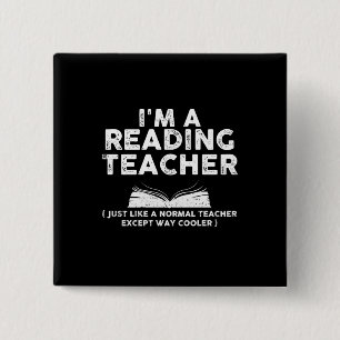 Reading Teacher - I'm A Reading Teacher 2 Inch Square Button