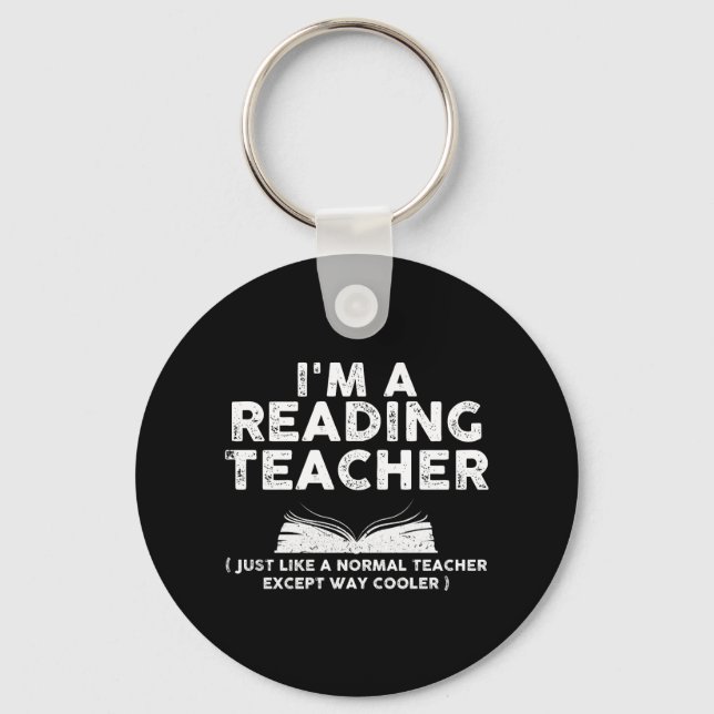 Reading Teacher - I'm A Reading Teacher Keychain (Front)