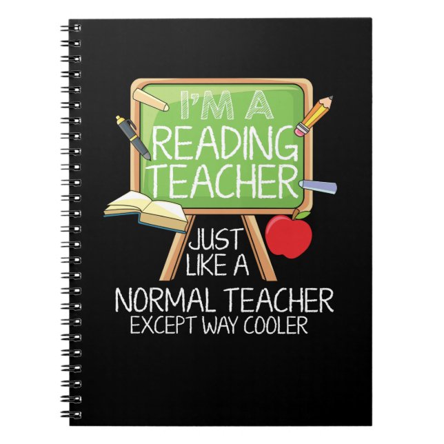 Reading Teacher - I'm A Reading Teacher Notebook (Front)