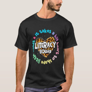 Reading Teacher Interventionist Specialist Literac T-Shirt