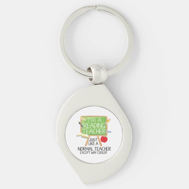 Reading Teacher  Keychain (Front)