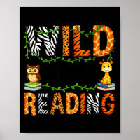 Reading teacher kids boys girls book lovers animal