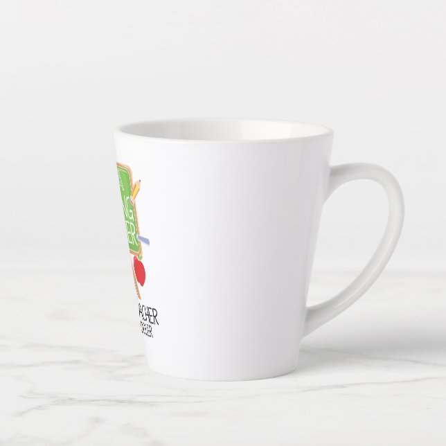 Reading Teacher Latte Mug (Right)