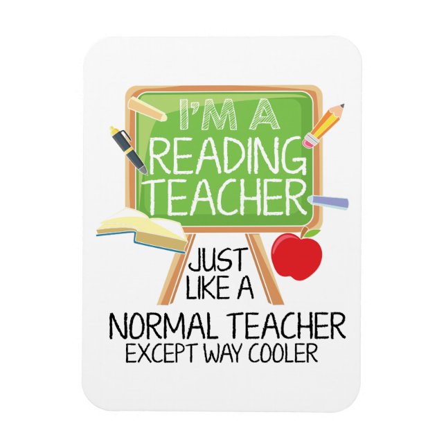 Reading Teacher  Magnet (Vertical)