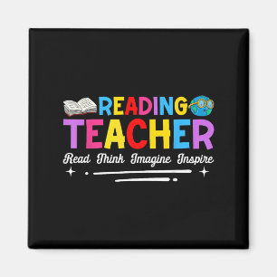 Reading Teacher Read Think Imagine Inspire  Magnet