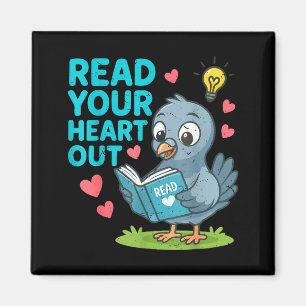 Reading Teacher Valentine Day Read Your Heart Out Magnet