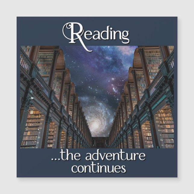 Reading, the adventure continues (Front)