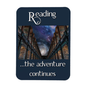 Reading … the adventure continues magnet