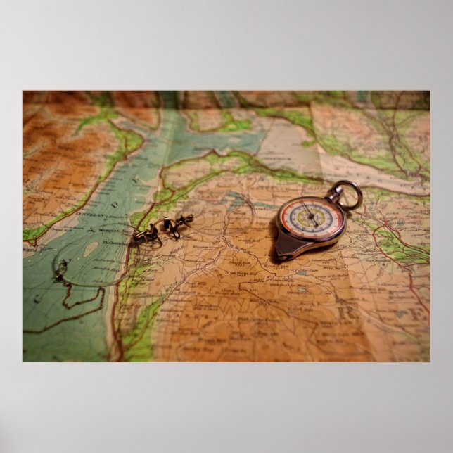 Reading the map (Scotland) Poster (Front)
