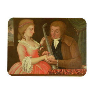 Reading the Palm (oil on canvas) Magnet