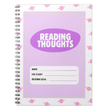 Reading Thoughts: Reading tracker journal cute pas
