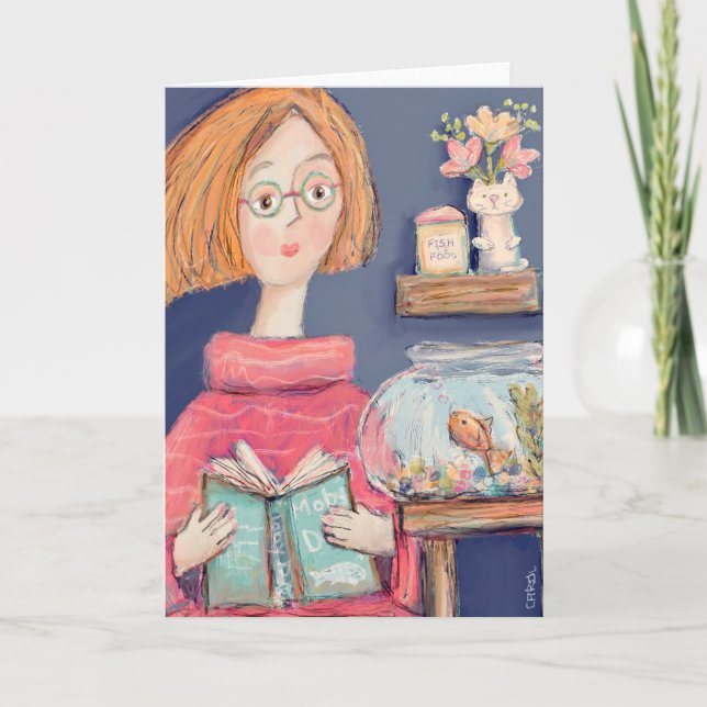 Reading to Ishmael Greeting Card (Front)