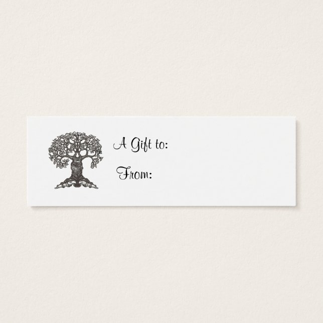 Reading Tree Mini Bookmark to Customize (Back)