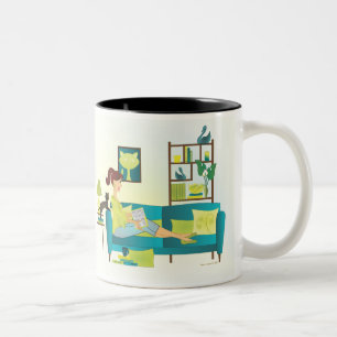 Reading Two-Tone Coffee Mug