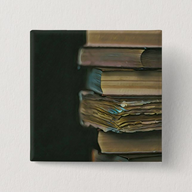 Reading wall decor 2 inch square button (Front)