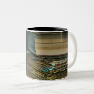 Reading wall decor Two-Tone coffee mug
