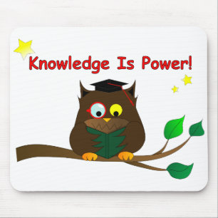 Reading Wise Owl Mouse Pad