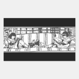 Reading with Dolly Sticker