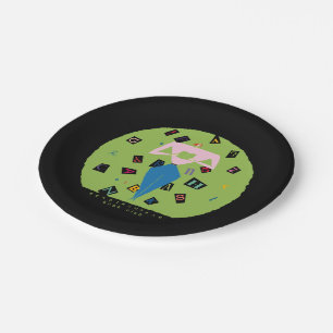 Reading Woman book club Paper Plate
