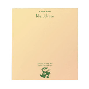 Reading Writing Futures Bright Teacher Design Notepad