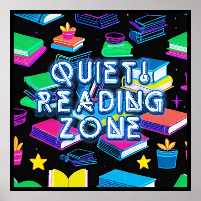 Reading Zone Colourful   Poster (Front)