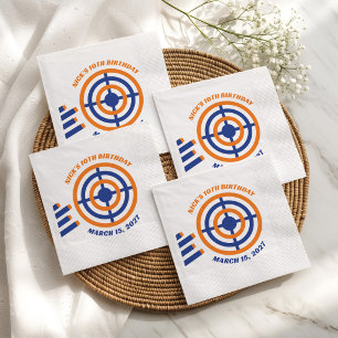 Ready, Aim, Party! Nerf Gun Themed Birthday Party Napkin