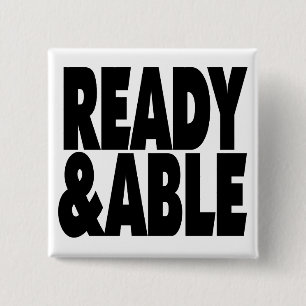 Ready and able 2 inch square button