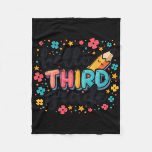 Ready For 3rd Grade Back To School Clothing Fleece Blanket