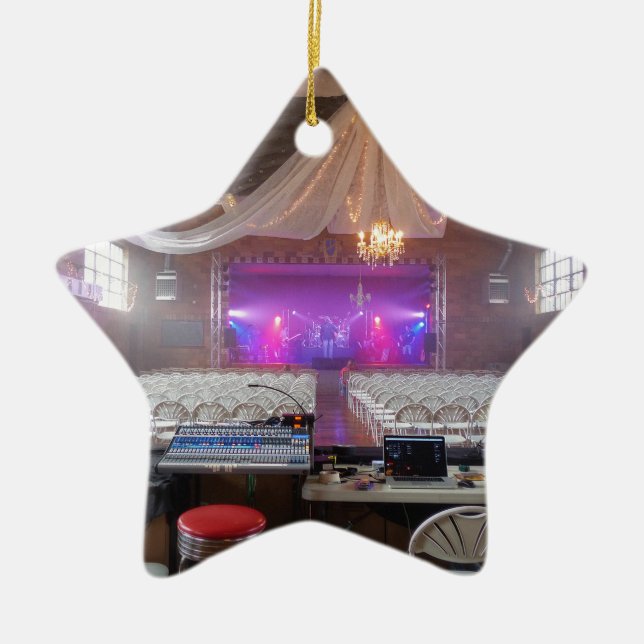 Ready for a Concert Ceramic Ornament (Front)