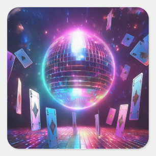 Ready For A Night Of Dancing And Gambling Square Sticker