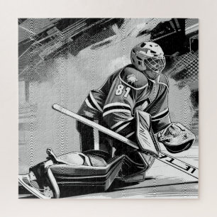 Ready for Anything - Ice Hockey Goalie Jigsaw Puzzle