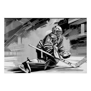 Ready for Anything - Ice Hockey Goalie Poster