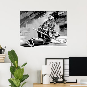 Ready for Anything - Ice Hockey Goalie Poster