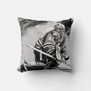 Ready For Anything - Ice Hockey Goalie Throw Pillow
