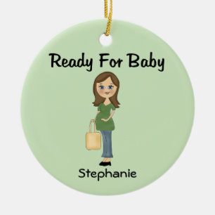 Ready for Baby Personalized Ornament