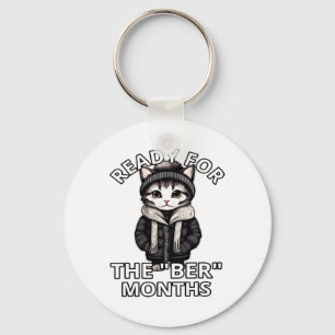 Ready For Ber Months Fall Leaves Autumn Winter Kit Keychain