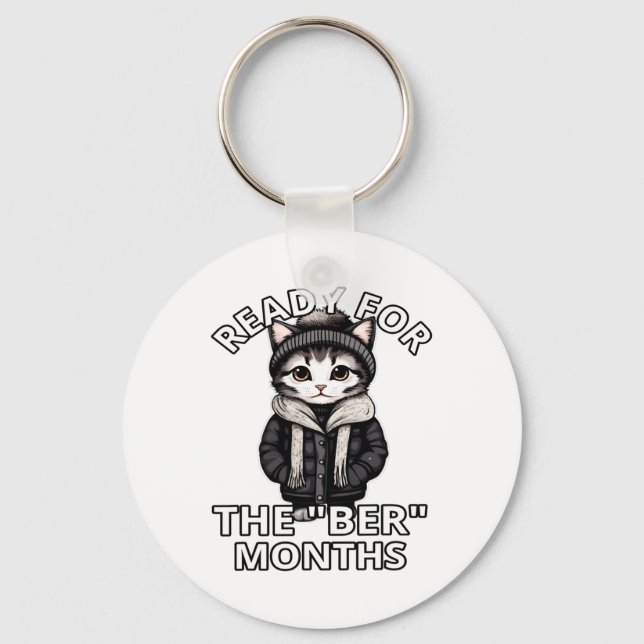 Ready For Ber Months Fall Leaves Autumn Winter Kit Keychain (Front)