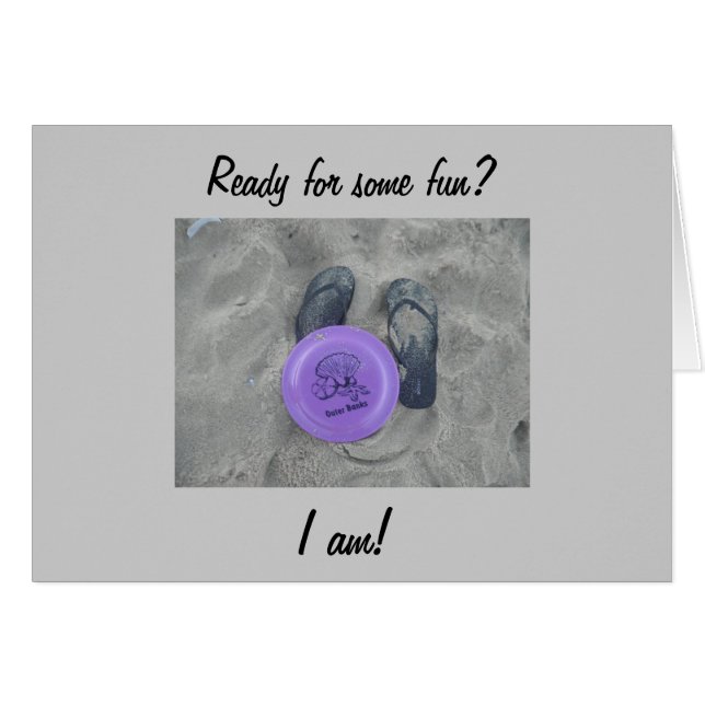 READY FOR FUN-I AM! LOVE CARD TO SOLDIER MISS YOU (Front Horizontal)