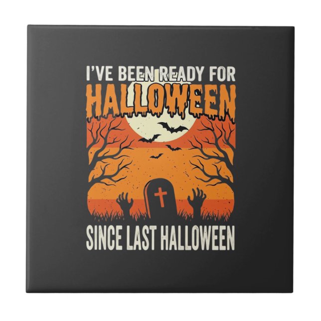 Ready For Halloween Graveyard Design_1 Tile (Front)