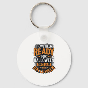 Ready For Halloween Vintage Spooky Shirt Design_1 Keychain