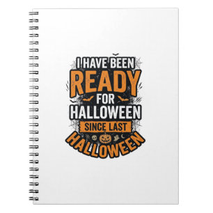 Ready For Halloween Vintage Spooky Shirt Design_1 Notebook