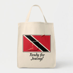 READY FOR JOUVAY Personalizable TRINIDAD FLAG Tote Bag
