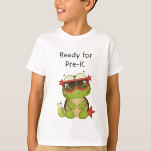 Ready for Pre-K with super cute Turtle.  T-Shirt