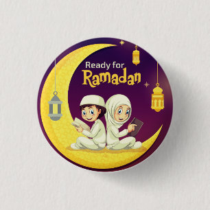 Ready For Ramadan 1 Inch Round Button