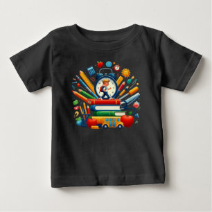 Ready for School: Dynamic Back to School Essential Baby T-Shirt
