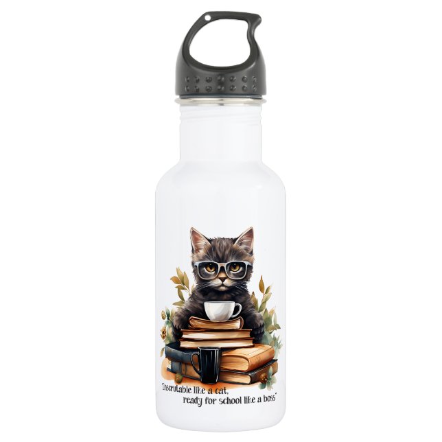Ready For School Like A Boss 532 Ml Water Bottle (Front)